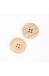 Botones de madera de haya 25mm